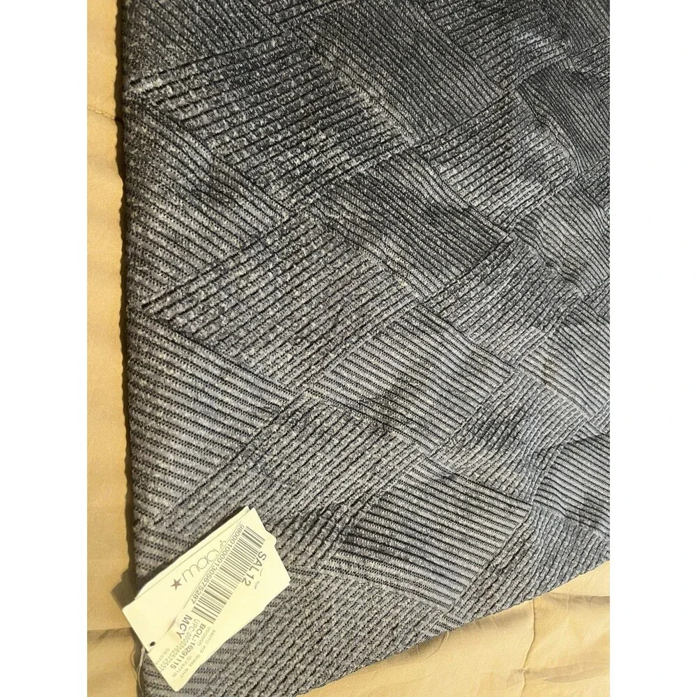 Hotel Collection Composite Geometric European Sham – Pima Cotton Sateen, Indigo